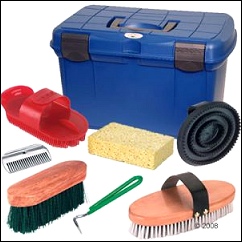 Coffre de pansage pour cheval