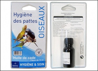 Huile de cade pour oiseaux