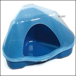 Toilette d'angle pour rongeurs